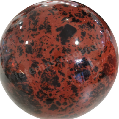 obsidienne acajou sphère 1-2 f