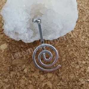 Porte-donut spirale métal argenté
